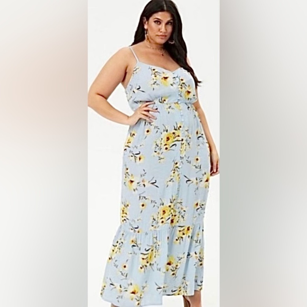 NWT FOREVER 21+ FLORAL DRESS SIZE 2X